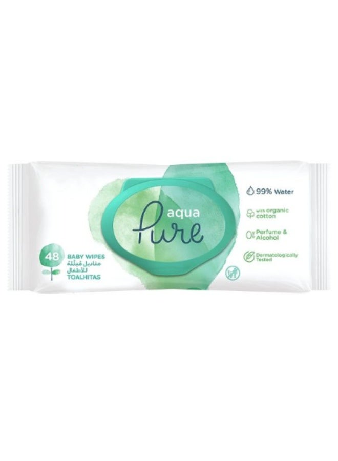 Aqua pure 48X10 Aqua Pure Ultra Purified Baby Wipes 480 Pieces - Image 2